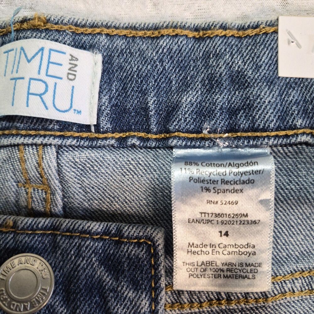 Time and Tru Light Blue Wide Leg Jeans - Picture 3 of 13